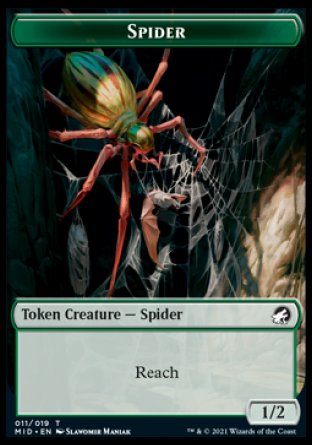 Wolf // Spider Double-Sided Token [Innistrad: Midnight Hunt Tokens] | Game Grid - Logan