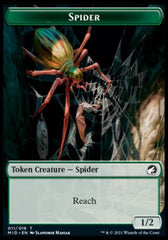 Beast (008) // Spider Double-Sided Token [Innistrad: Midnight Hunt Tokens] | Game Grid - Logan