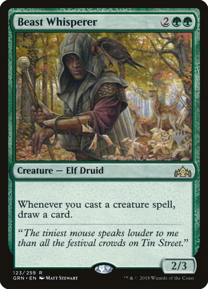 Beast Whisperer (Promo Pack) [Guilds of Ravnica Promos] | Game Grid - Logan