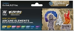 Vallejo-Wizkids Paints Set: Arcane Elements | Game Grid - Logan
