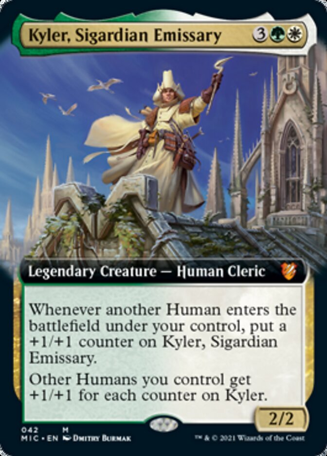 Kyler, Sigardian Emissary (Extended Art) [Innistrad: Midnight Hunt Commander] | Game Grid - Logan