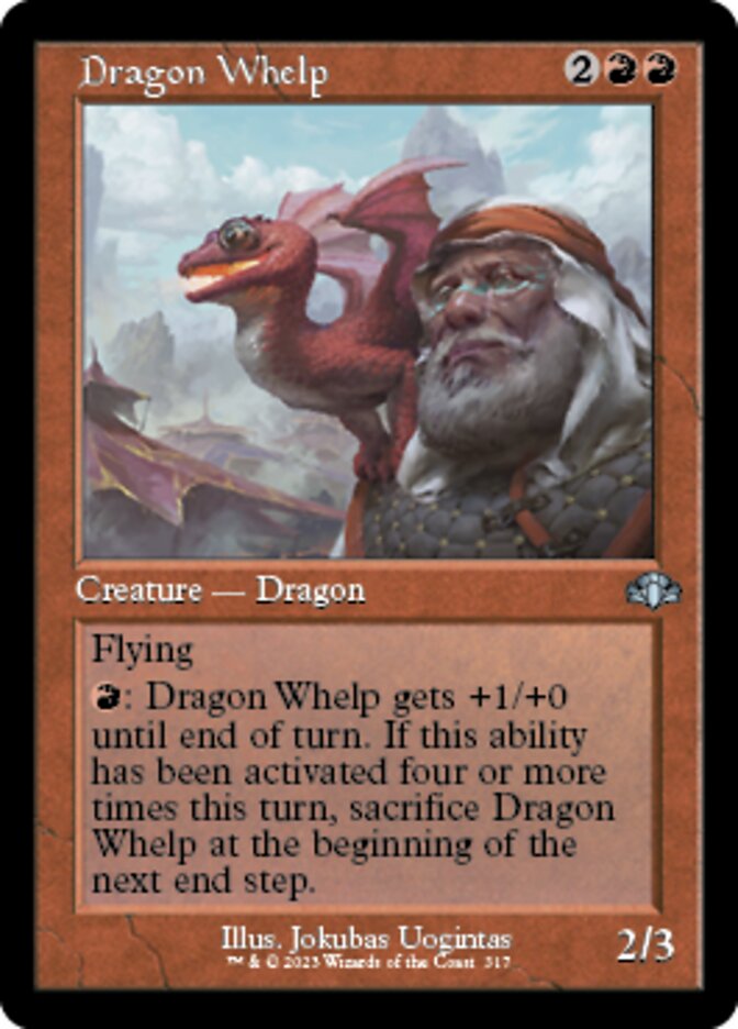 Dragon Whelp (Retro) [Dominaria Remastered] | Game Grid - Logan