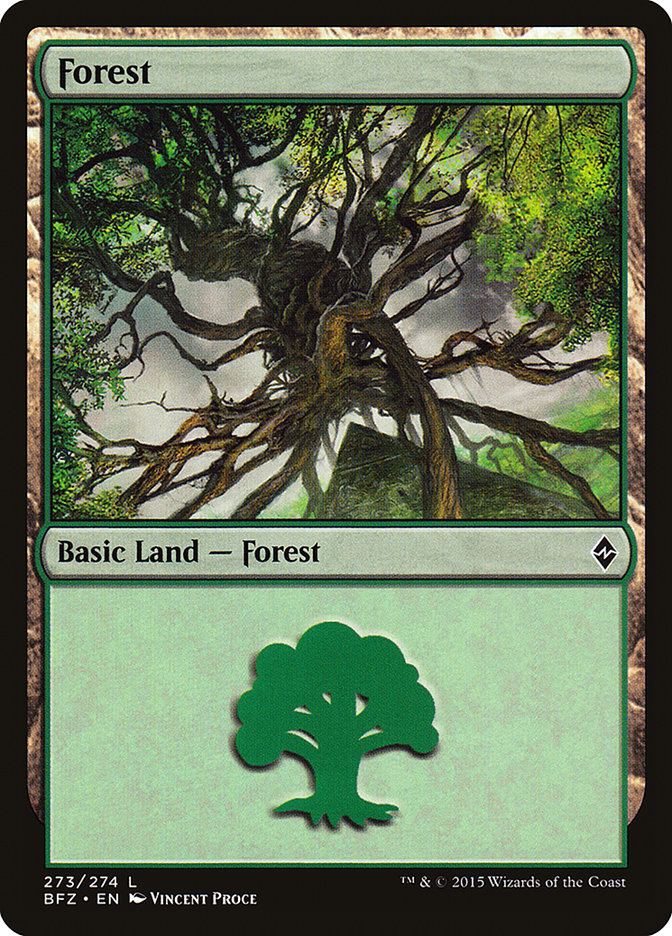 Forest (273a) [Battle for Zendikar] | Game Grid - Logan