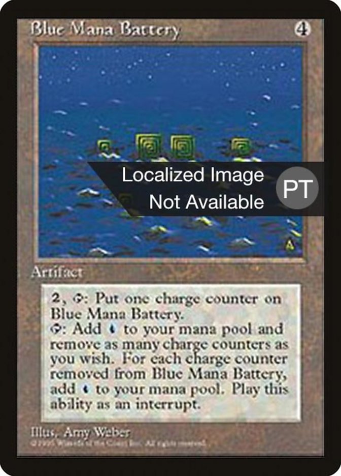 Blue Mana Battery [Fourth Edition (Foreign Black Border)] | Game Grid - Logan