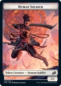 Human Soldier (003) // Zombie Double-Sided Token [Commander 2020 Tokens] | Game Grid - Logan