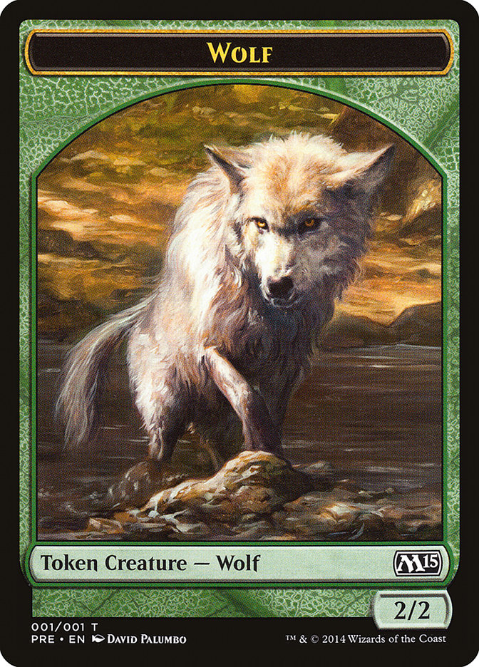 Wolf Token [Magic 2015 Prerelease Promos] | Game Grid - Logan