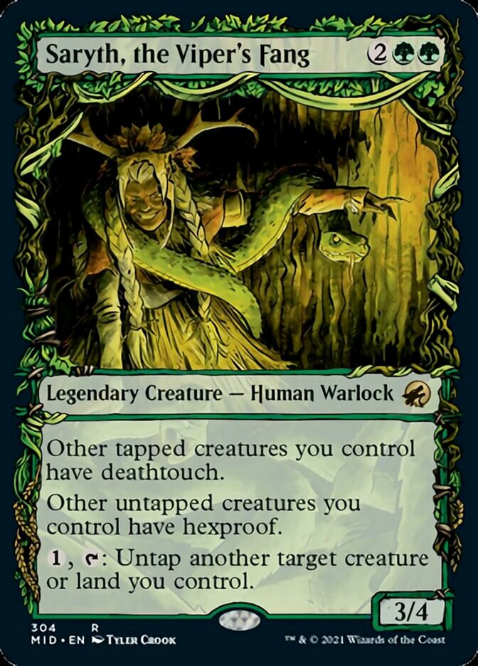 Saryth, the Viper's Fang (Showcase Equinox) [Innistrad: Midnight Hunt] | Game Grid - Logan