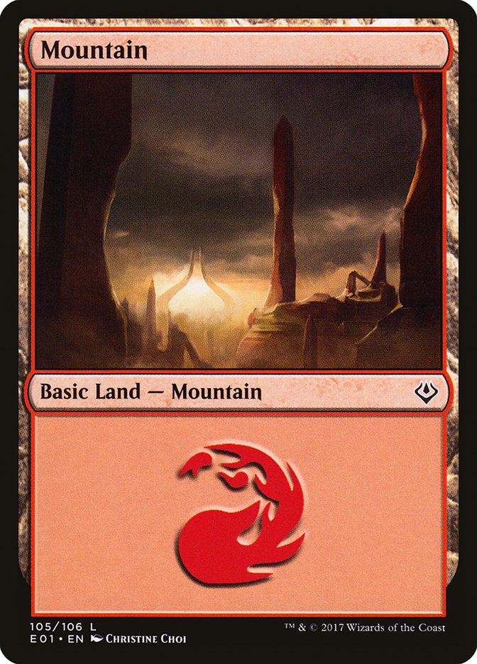 Mountain (105) [Archenemy: Nicol Bolas] | Game Grid - Logan