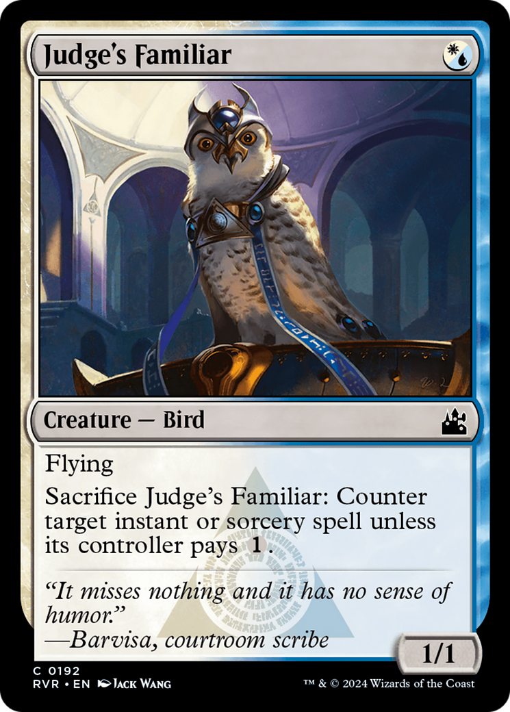 Judge's Familiar [Ravnica Remastered] | Game Grid - Logan