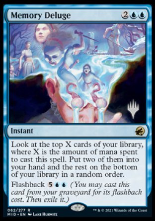 Memory Deluge (Promo Pack) [Innistrad: Midnight Hunt Promos] | Game Grid - Logan