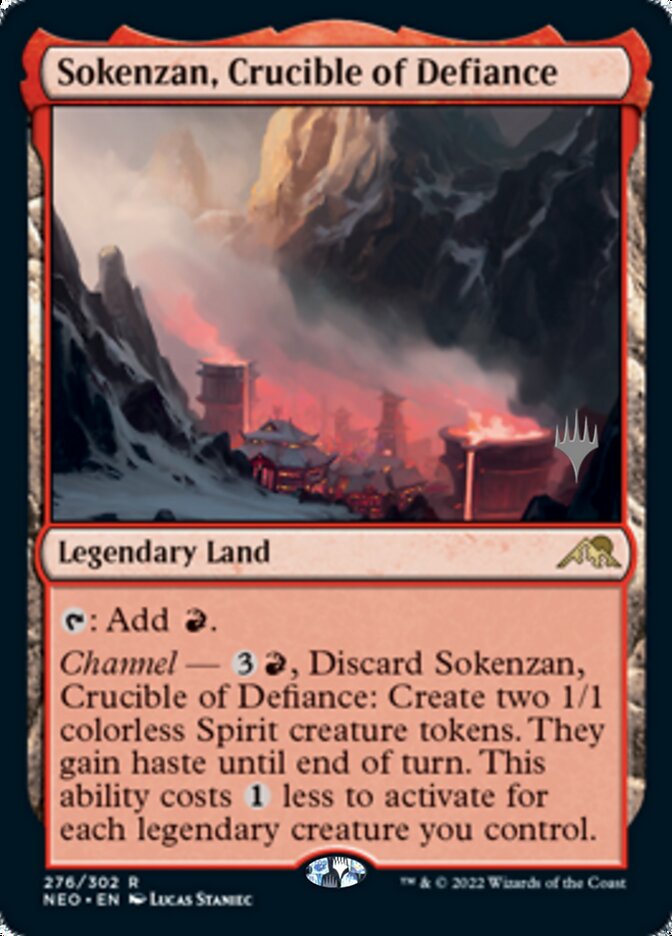 Sokenzan, Crucible of Defiance (Promo Pack) [Kamigawa: Neon Dynasty Promos] | Game Grid - Logan