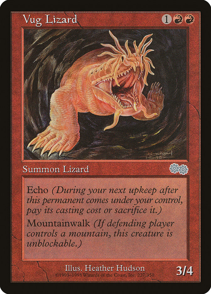 Vug Lizard [Urza's Saga] | Game Grid - Logan