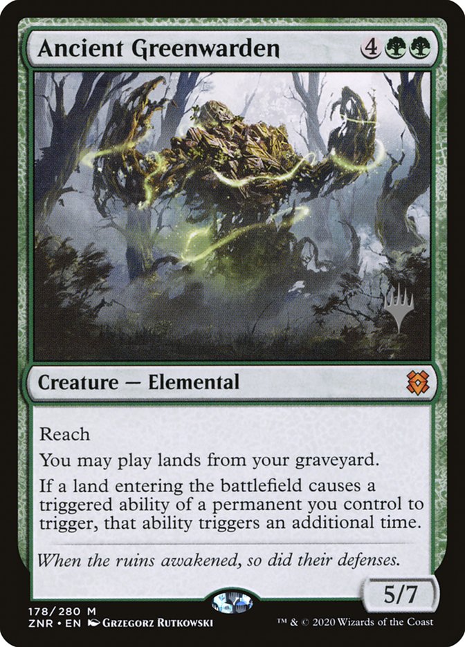 Ancient Greenwarden (Promo Pack) [Zendikar Rising Promos] | Game Grid - Logan