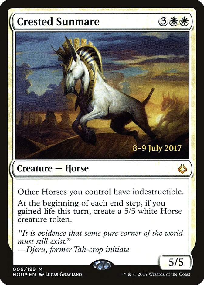 Crested Sunmare [Hour of Devastation Prerelease Promos] | Game Grid - Logan