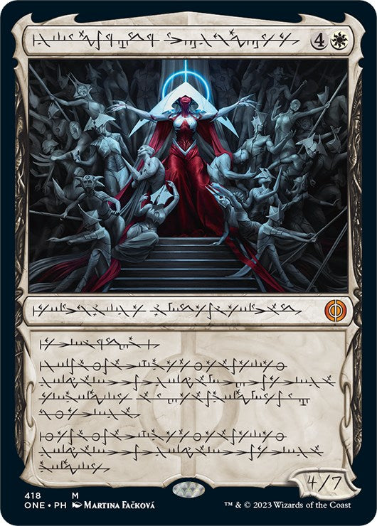 Elesh Norn, Mother of Machines (Phyrexian Step-and-Compleat Foil) [Phyrexia: All Will Be One] | Game Grid - Logan