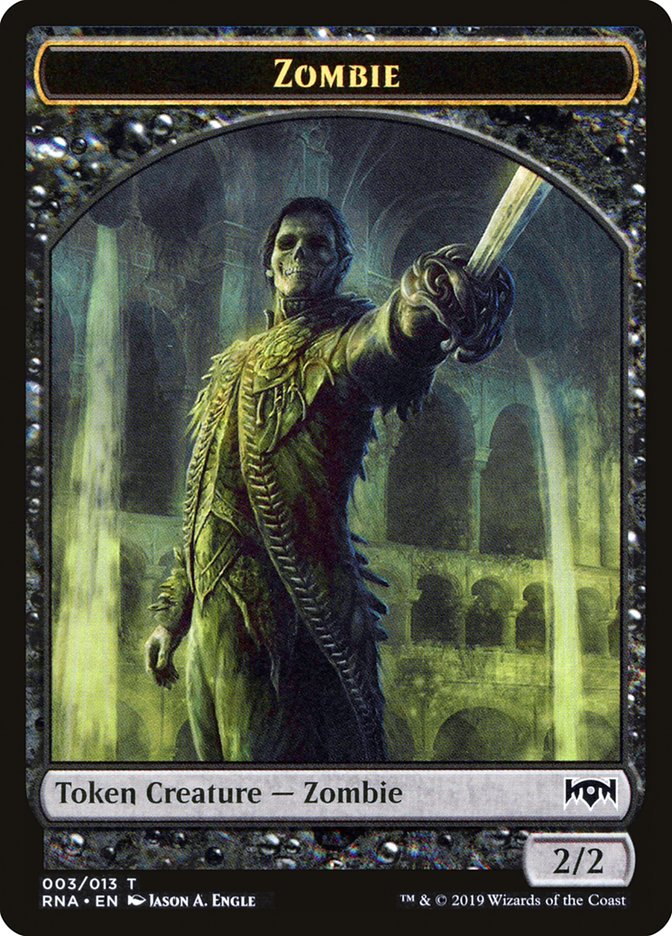 Zombie Token [Ravnica Allegiance Tokens] | Game Grid - Logan