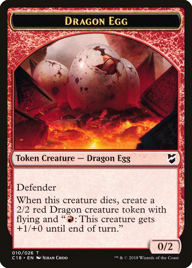 Dragon Egg Token [Commander 2018 Tokens] | Game Grid - Logan