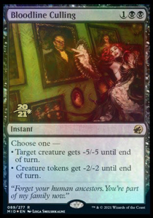 Bloodline Culling [Innistrad: Midnight Hunt Prerelease Promos] | Game Grid - Logan