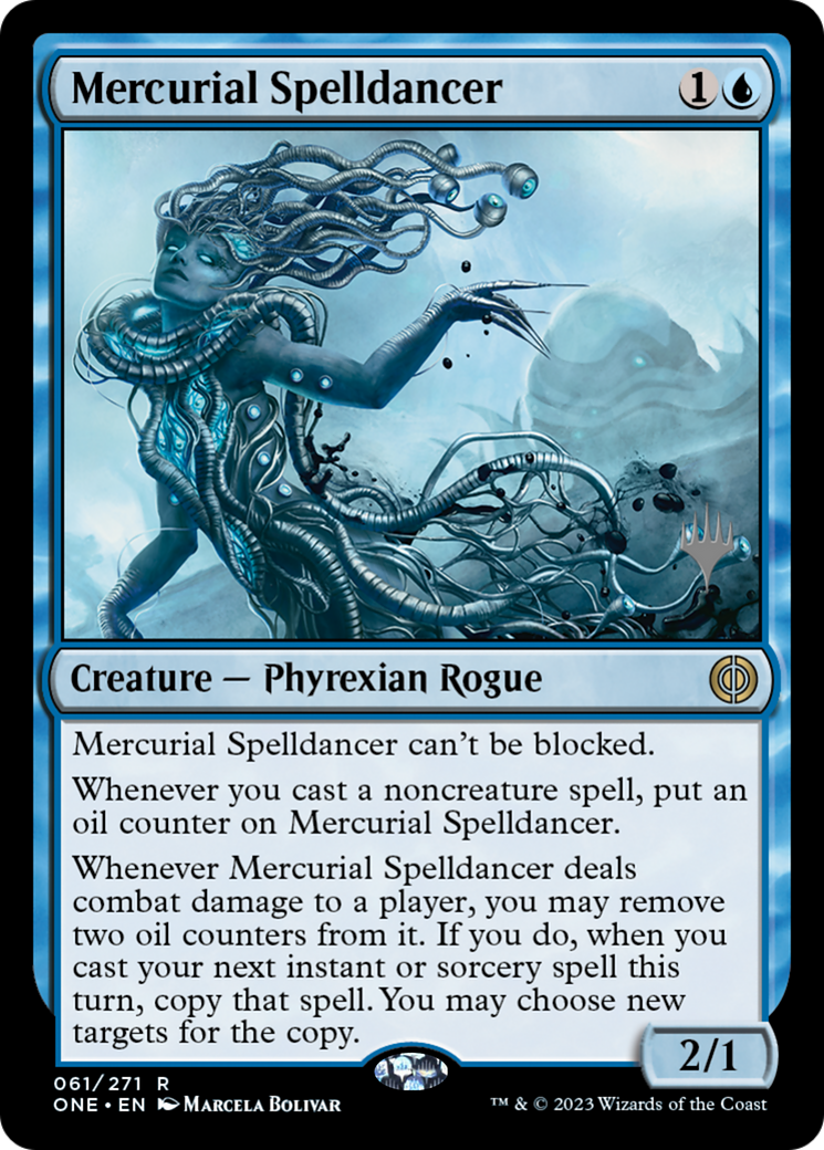 Mercurial Spelldancer (Promo Pack) [Phyrexia: All Will Be One Promos] | Game Grid - Logan