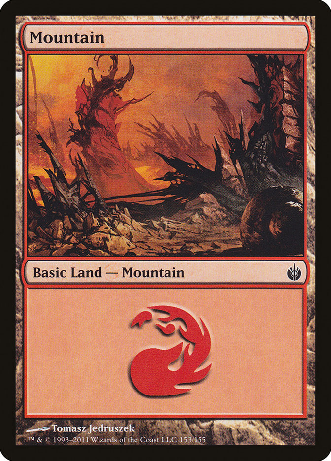 Mountain (153) [Mirrodin Besieged] | Game Grid - Logan