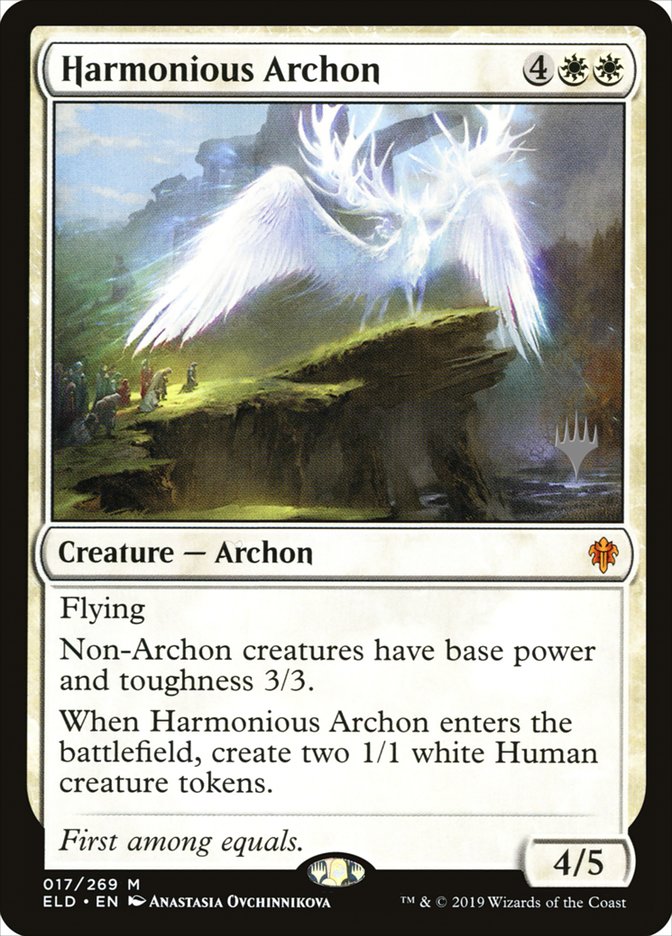 Harmonious Archon (Promo Pack) [Throne of Eldraine Promos] | Game Grid - Logan