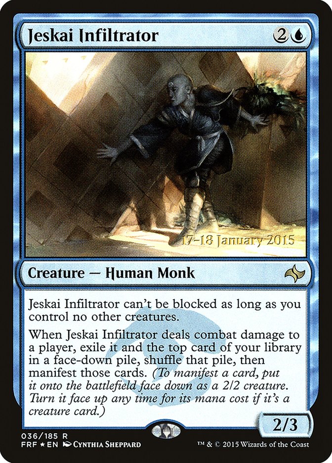 Jeskai Infiltrator [Fate Reforged Prerelease Promos] | Game Grid - Logan