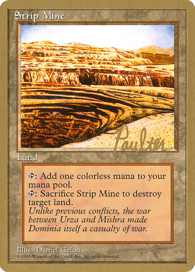 Strip Mine (Preston Poulter) [Pro Tour Collector Set] | Game Grid - Logan