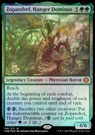 Zopandrel, Hunger Dominus [Phyrexia: All Will Be One Prerelease Promos] | Game Grid - Logan