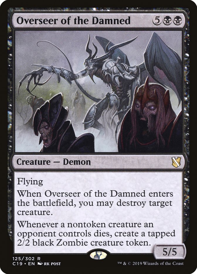 Overseer of the Damned [Commander 2019] | Game Grid - Logan