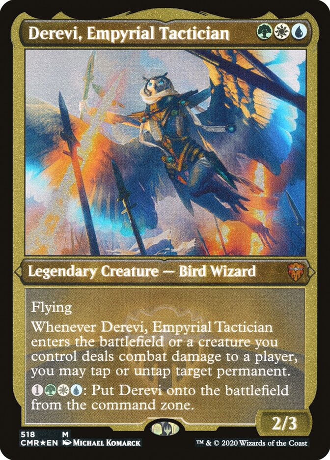 Derevi, Empyrial Tactician (Etched) [Commander Legends] | Game Grid - Logan