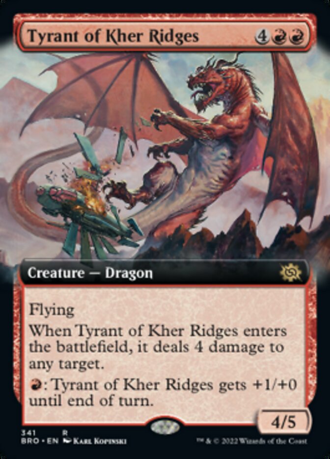 Tyrant of Kher Ridges (Extended Art) [The Brothers' War] | Game Grid - Logan