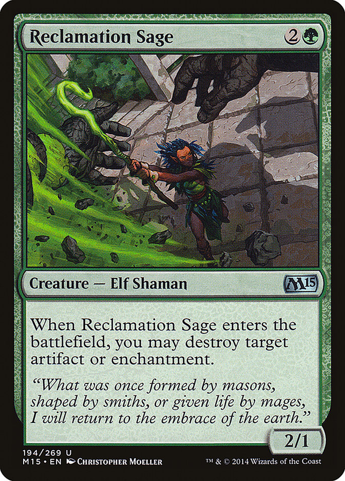 Reclamation Sage [Magic 2015] | Game Grid - Logan