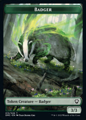 Bird (002) // Badger Double-Sided Token [Dominaria United Tokens] | Game Grid - Logan