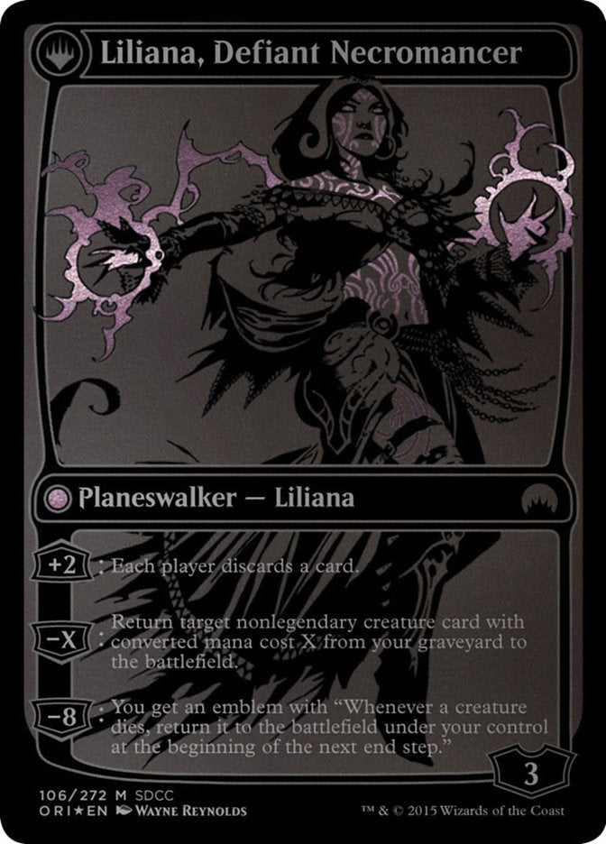 Liliana, Heretical Healer // Liliana, Defiant Necromancer [San Diego Comic-Con 2015] | Game Grid - Logan