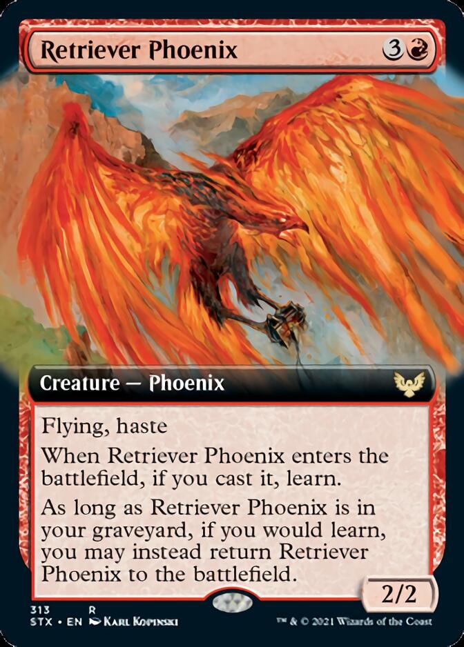 Retriever Phoenix (Extended Art) [Strixhaven: School of Mages] | Game Grid - Logan