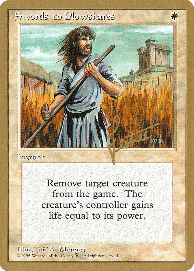 Swords to Plowshares (Bertrand Lestree) [Pro Tour Collector Set] | Game Grid - Logan