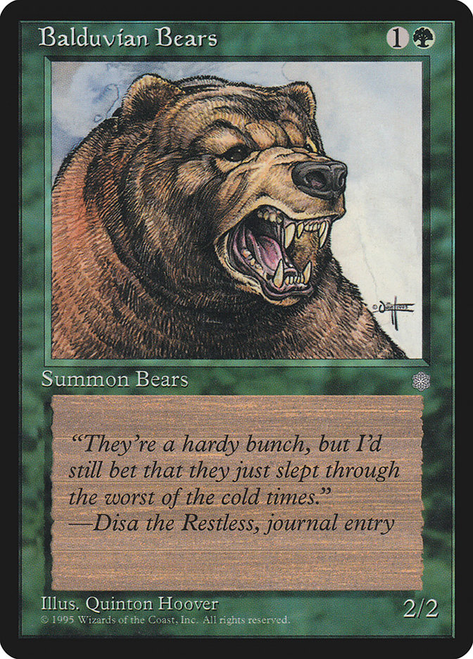 Balduvian Bears [Ice Age] | Game Grid - Logan