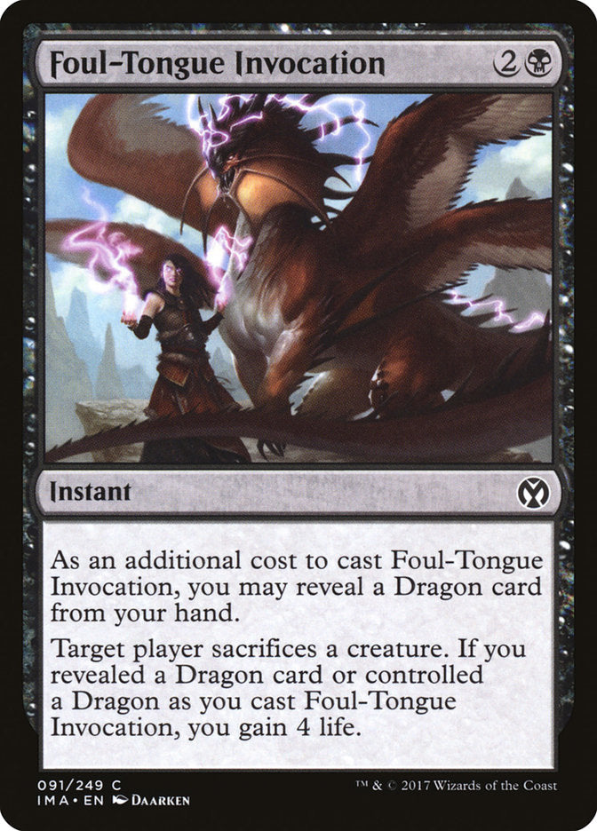 Foul-Tongue Invocation [Iconic Masters] | Game Grid - Logan