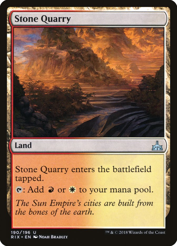 Stone Quarry [Rivals of Ixalan] | Game Grid - Logan