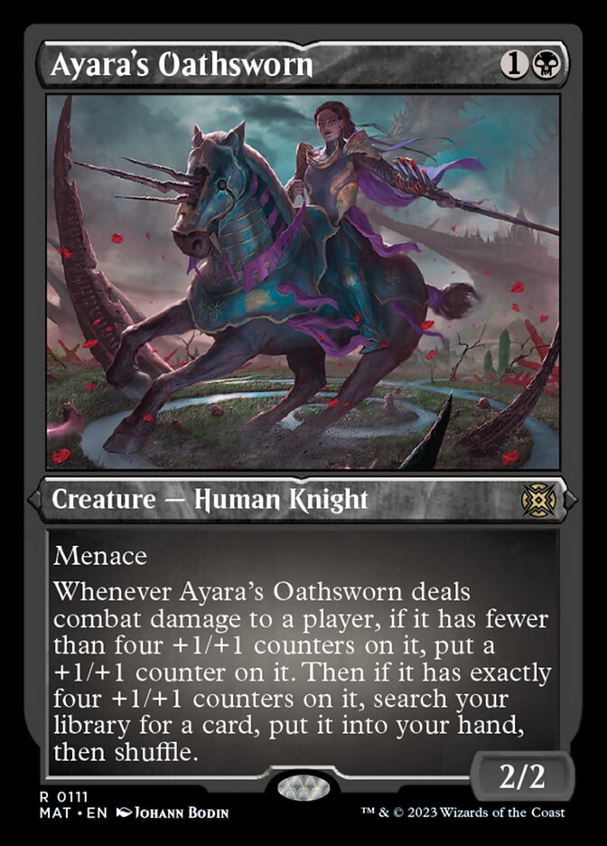 Ayara's Oathsworn (Foil Etched) [March of the Machine: The Aftermath] | Game Grid - Logan