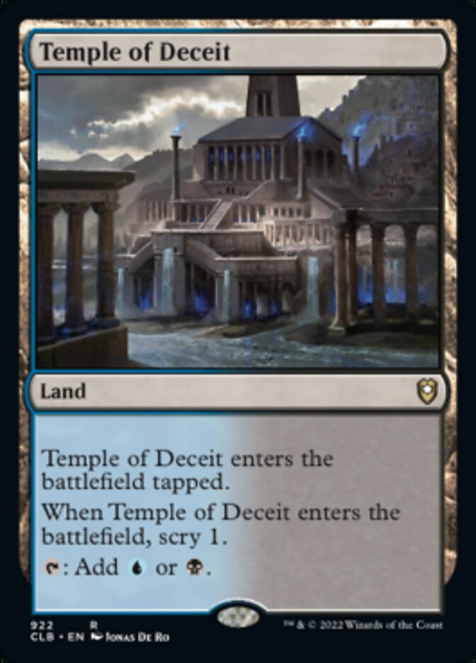 Temple of Deceit [Commander Legends: Battle for Baldur's Gate] | Game Grid - Logan