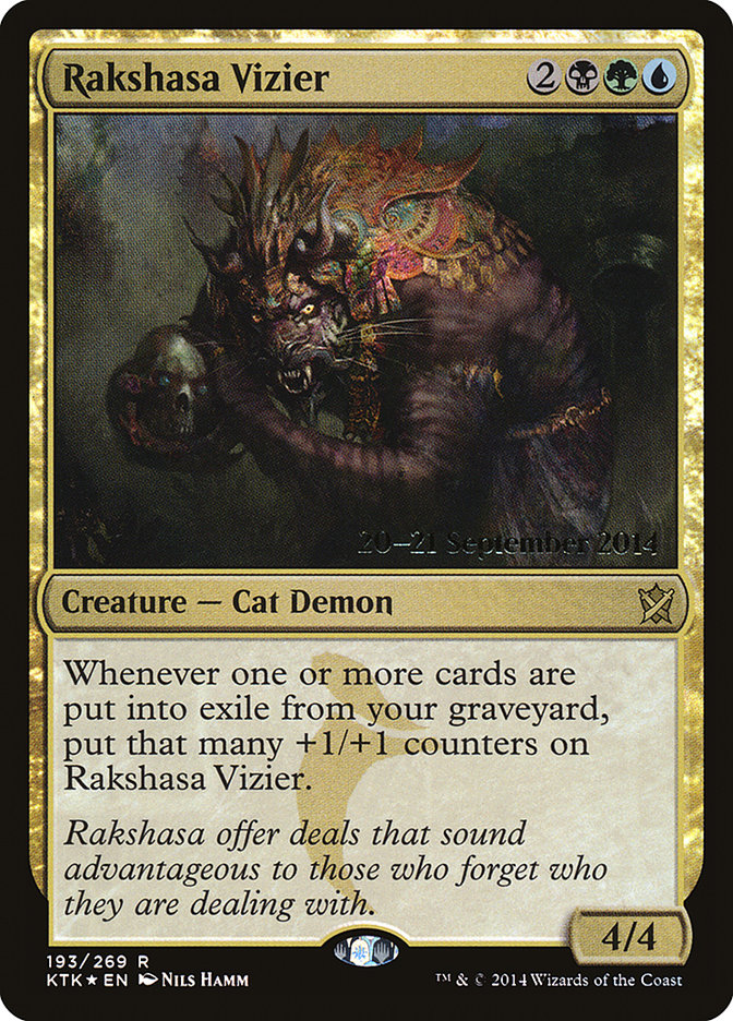 Rakshasa Vizier [Khans of Tarkir Prerelease Promos] | Game Grid - Logan