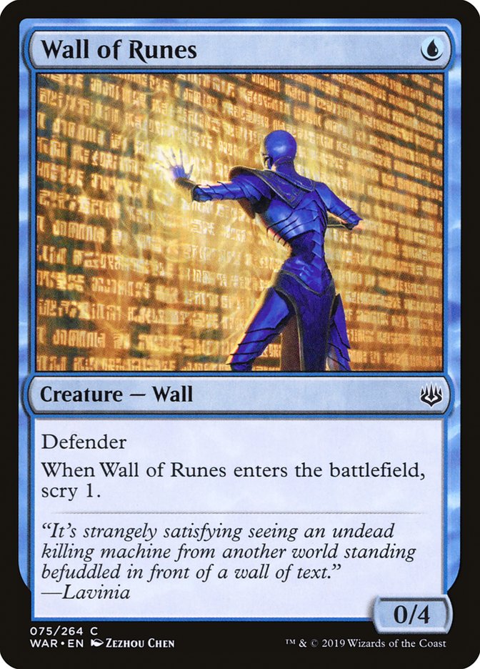 Wall of Runes [War of the Spark] | Game Grid - Logan