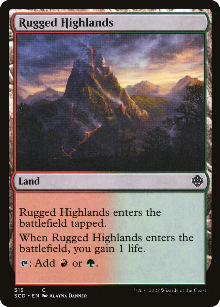 Rugged Highlands [Starter Commander Decks] | Game Grid - Logan