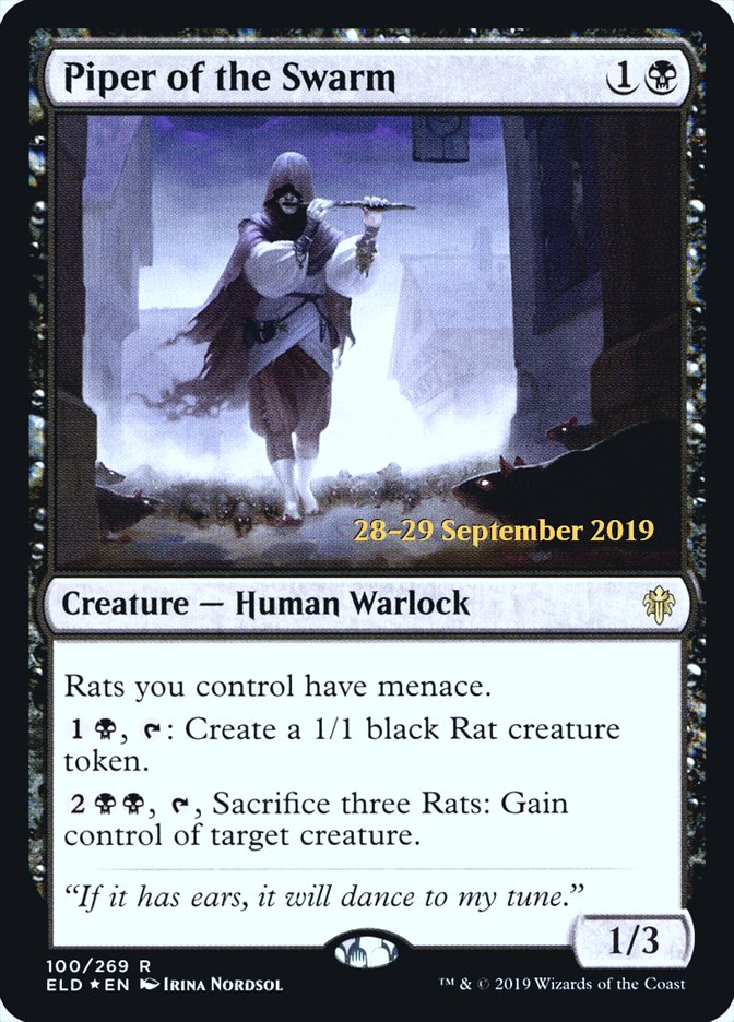 Piper of the Swarm [Throne of Eldraine Prerelease Promos] | Game Grid - Logan