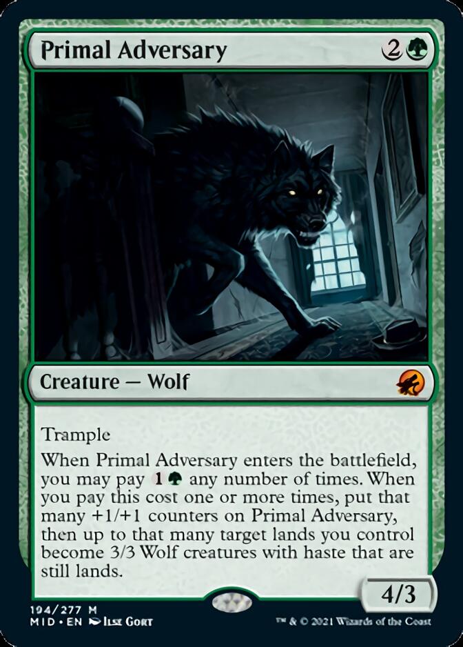 Primal Adversary [Innistrad: Midnight Hunt] | Game Grid - Logan