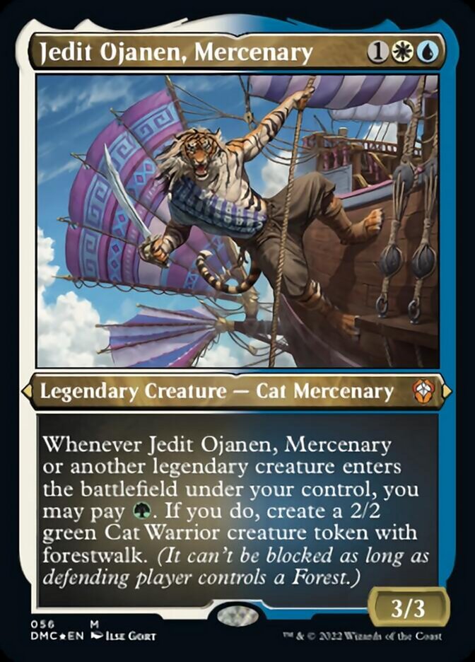 Jedit Ojanen, Mercenary (Foil Etched) [Dominaria United Commander] | Game Grid - Logan