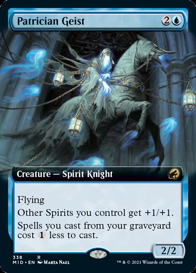 Patrician Geist (Extended Art) [Innistrad: Midnight Hunt] | Game Grid - Logan