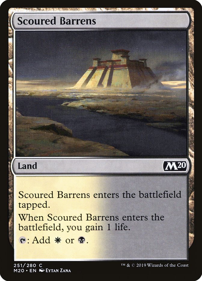 Scoured Barrens [Core Set 2020] | Game Grid - Logan