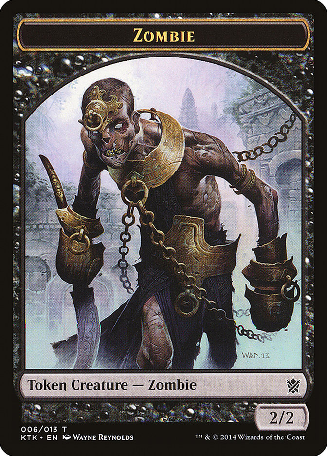 Zombie Token [Khans of Tarkir Tokens] | Game Grid - Logan